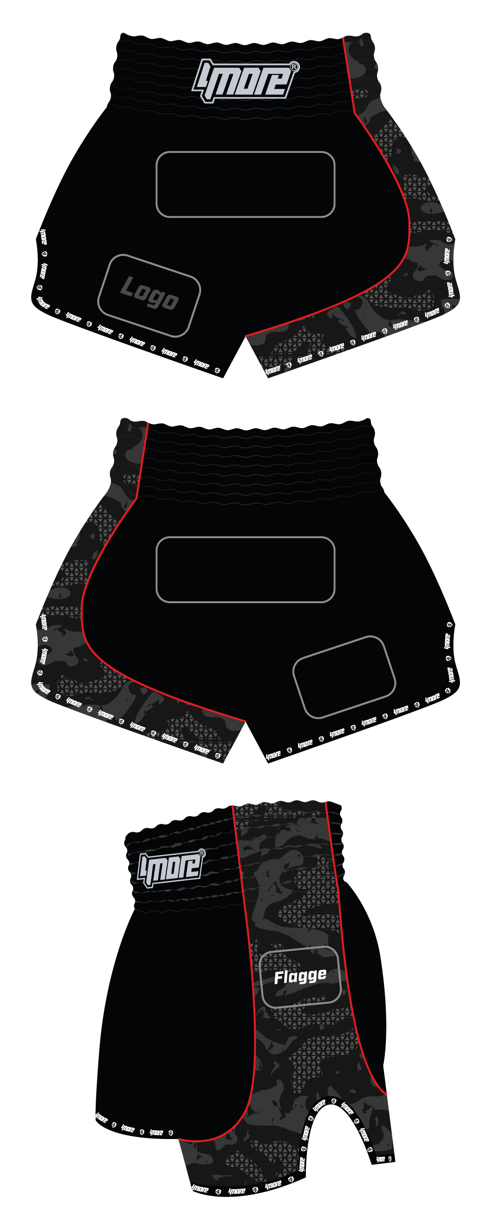 SHORTS MUAYTHAI ARC CUSTOM DESIGN