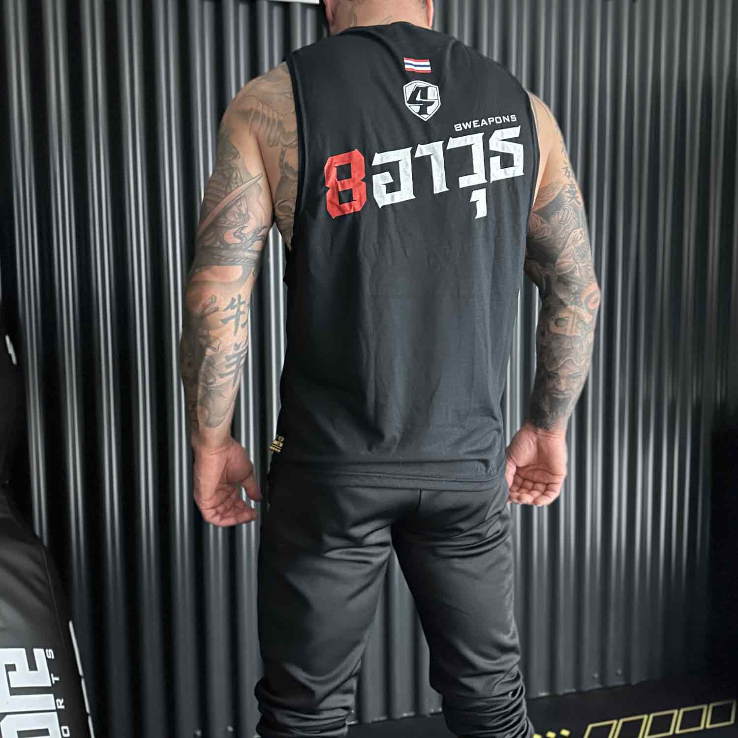 TANK TOP WIDE SHIRT 8WEAPONS SCHWARZ