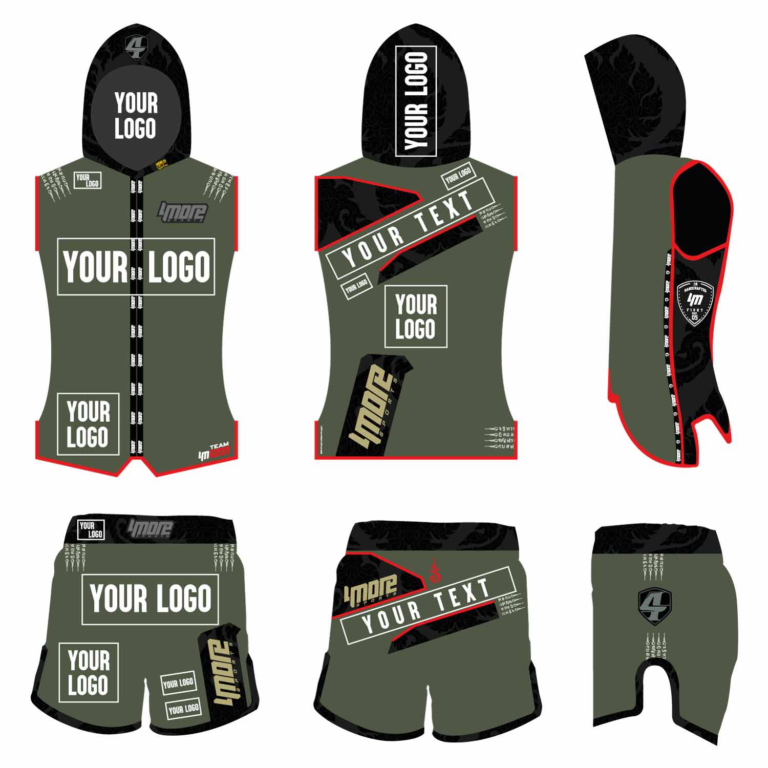 fightkit-4more-sports-niebur-muaythai-thaiboxen FIGHTKIT WALK-OUT SET M.NIEBUR