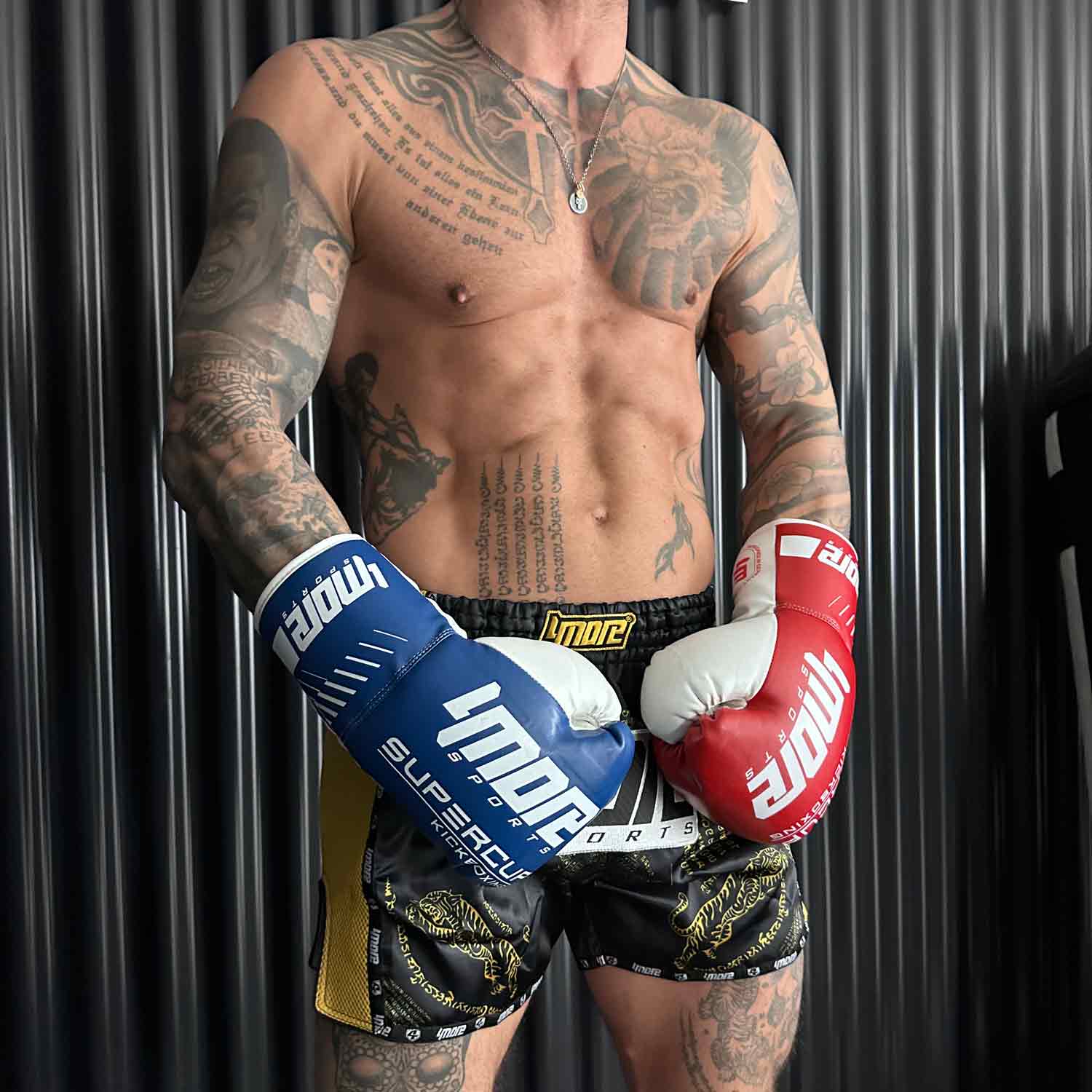 BOXHANDSCHUHE WETTKAMPF SUPERCUP SCHNUR