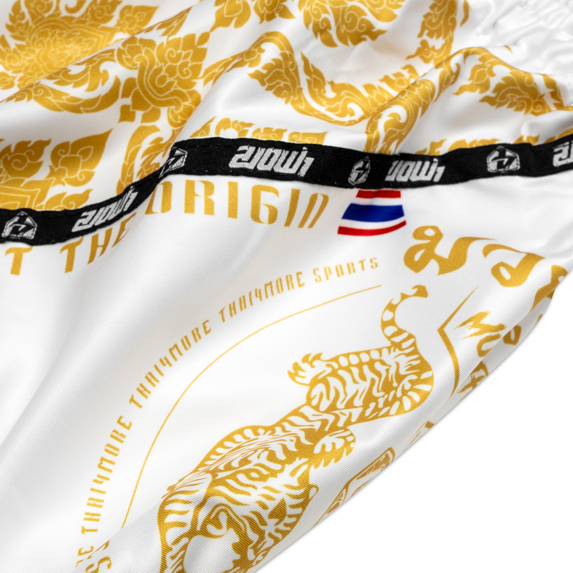 SHORTS MUAYTHAI ORIGIN TIGER WHITE