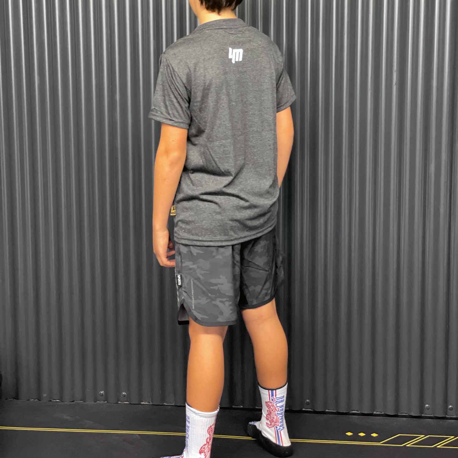 T-SHIRT ROUND TEE STAYHUMBLE ASPHALTGRAU KIDS