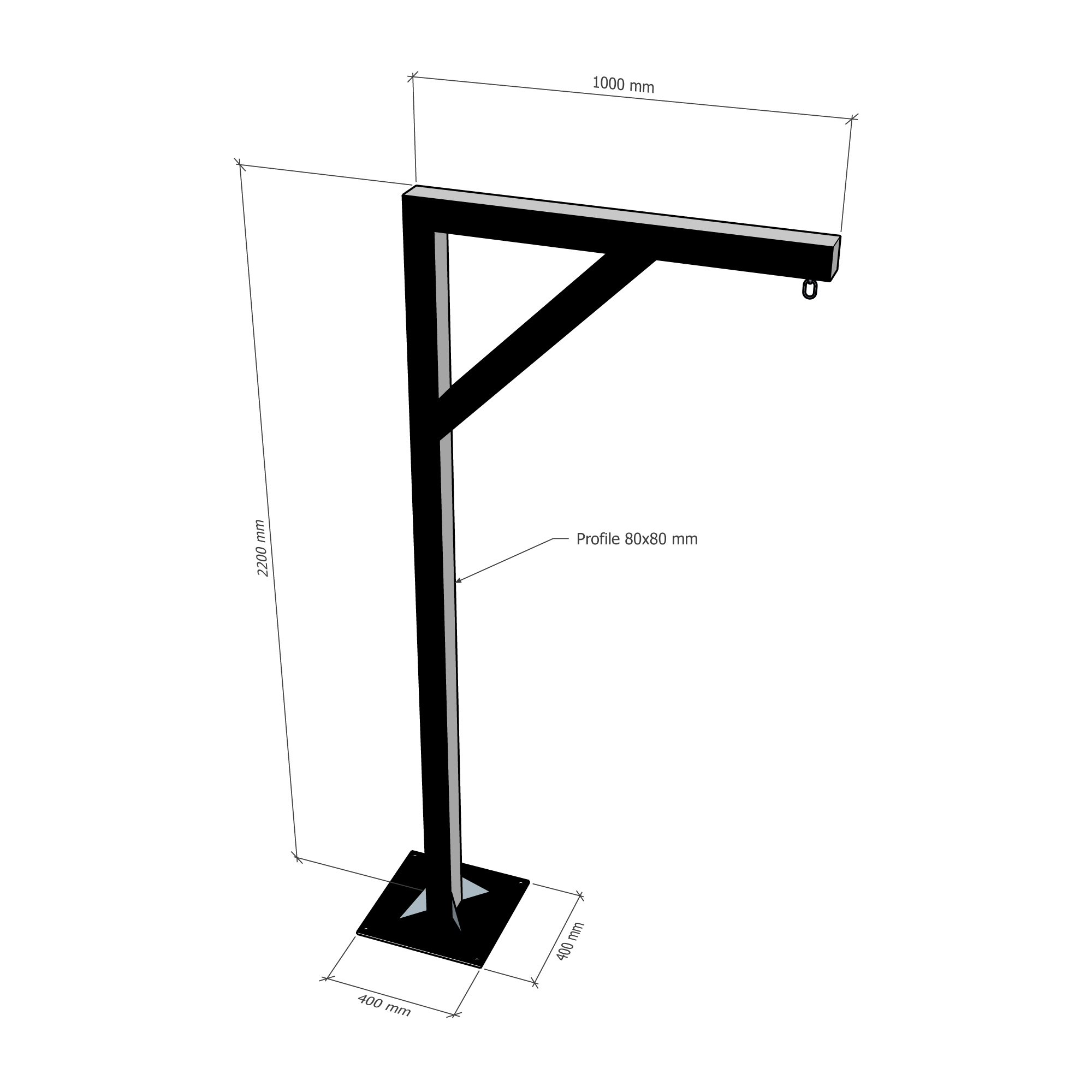 STANDFUSS HALTERUNG BOXSACK TOWER