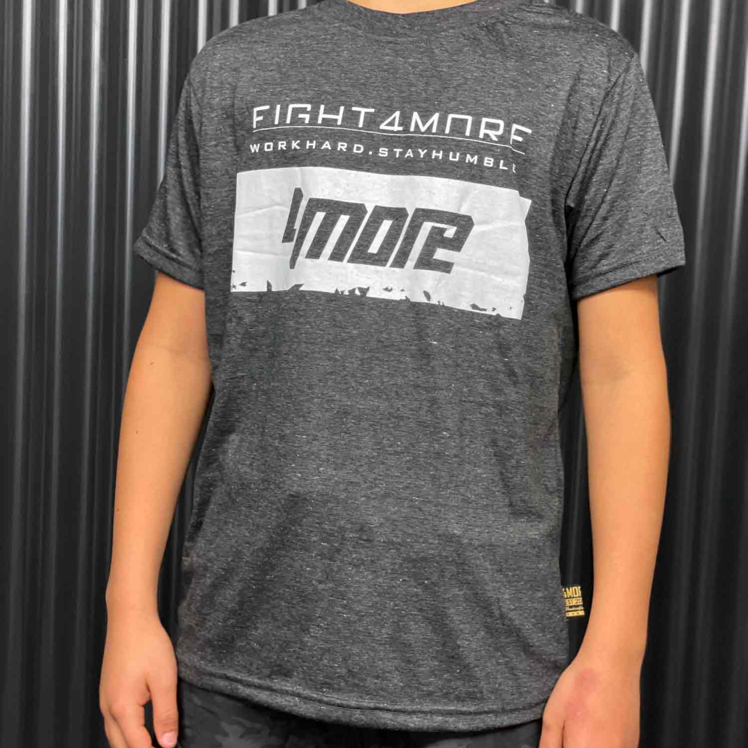 T-SHIRT ROUND TEE STAYHUMBLE ASPHALTGRAU KIDS