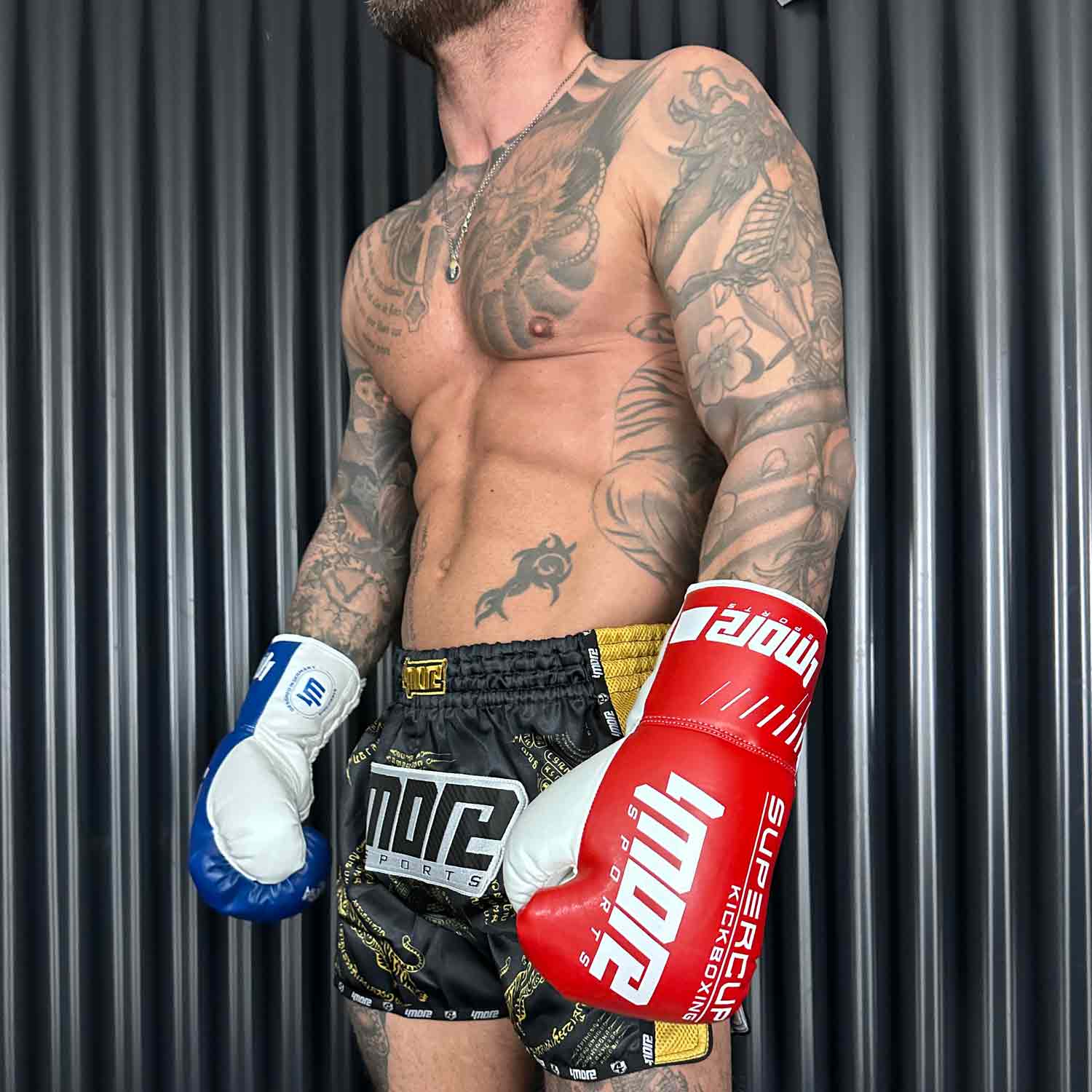 boxhandschuhe-4more-sports-fightnights-fighter BOXING GLOVES SUPERCUP COMPETITION LACE-UP
