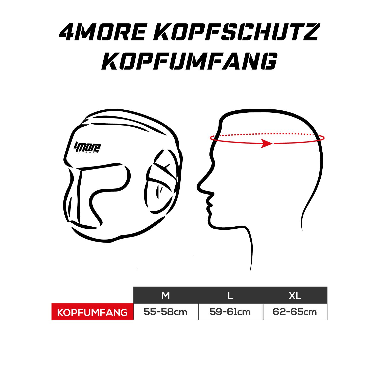 kopfschutz-4more-sports-sparring-st-kopfumfang-grossentabelle KOPFSCHUTZ SPARRING ST MIT NASENSCHUTZLEISTE