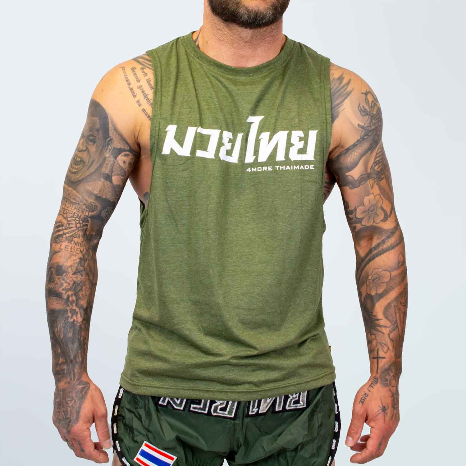 TANK TOP WIDE SHIRT 8WEAPONS GRÜN