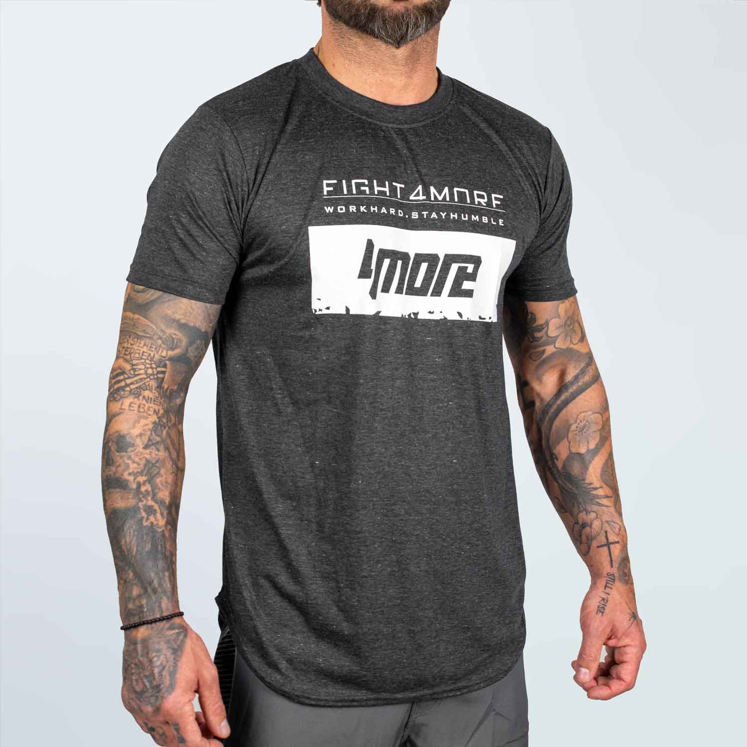 T-SHIRT ROUND TEE STAYHUMBLE ASPHALTGRAU